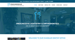 Desktop Screenshot of progressivedentalandortho.com