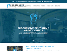 Tablet Screenshot of progressivedentalandortho.com